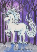 Unicorn In The Forest